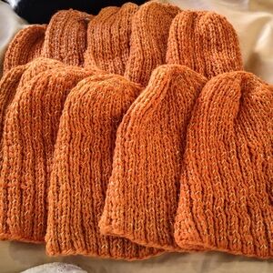 Extremely Comfortable Cozy Orange Knit Beanie